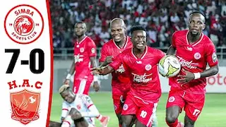 Simba Vs Horoya 7-0 Magoli Yote Simba ikifuzu Robo Fainali Kwa Kishindo